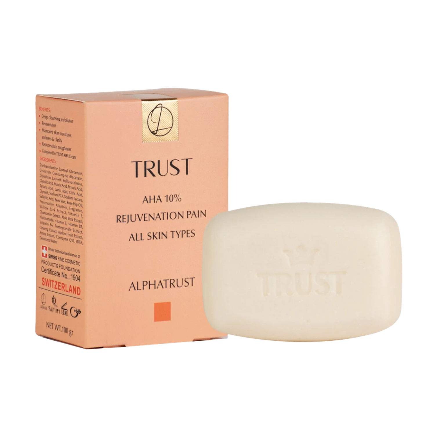 aha 10% rejuvenation bar پن لایهبردار آلفاتراست حاوی 10% AHA
