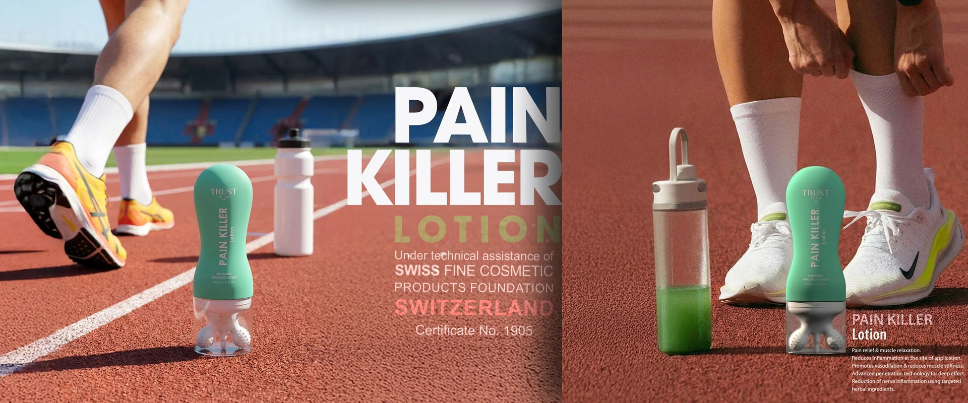 pain killer lotion banner