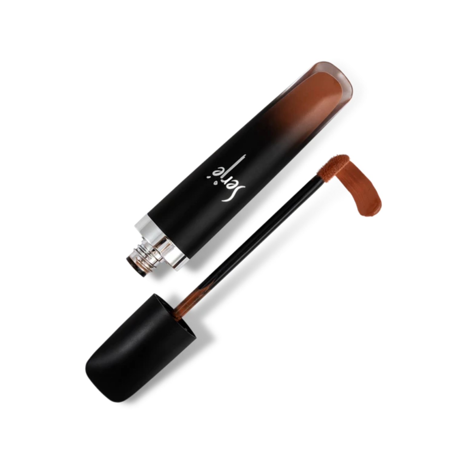 brownish nude lipstick رژ لب مایع مخملی مات سرژه کد 104 (Brownish Nude)